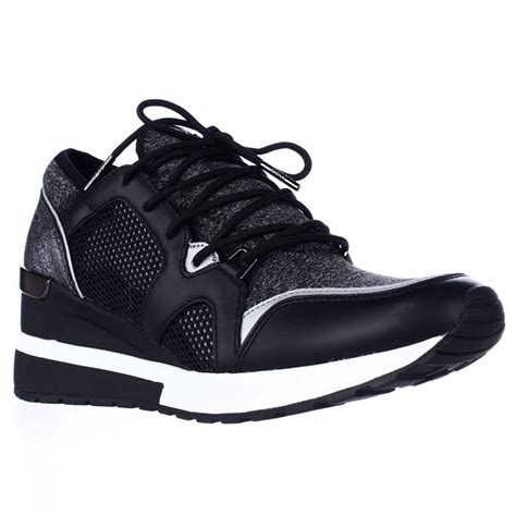 michael kors black city sneakers|Michael Kors wedges black.